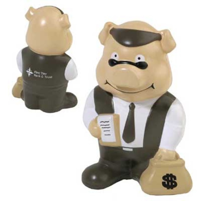 CH335 - Banker Pig Stress Reliever ©